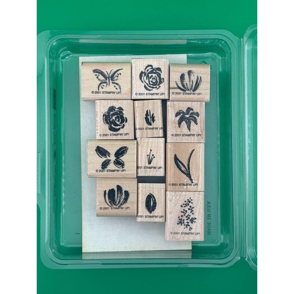 Stampin Up Two Step Stampin Watercolor Minis Retired 12pc Stamp Set 2001